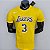 Camisa Casual NBA Amarela Lakers Davis 3 - Imagem 1