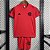 Novo Kit Infantil Flamengo Treino Vermelho Camisa e Short 2023 / 2024 - Imagem 1
