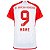 Nova Camisa Bayern De Munique 1 Branca Kane 9 Torcedor 2023 / 2024 - Imagem 1