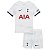 Novo Kit Infantil Tottenham Branco Camisa e Short  2023 / 2024 - Imagem 1