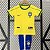 Kit Infantil Brasil 1 Retrô Camisa e Short 1998 - Imagem 1