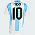 Nova Camisa Argentina 1 Messi 10 Copa America Com Patch Campeão Do Mundo Torcedor Masculina 2024 - Imagem 1