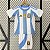 Novo Kit Infantil Argentina 1 Copa America Com Patch Campeão Do Mundo Camisa e Short 2024 - Imagem 1