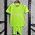 Kit Infantil Real Madrid Goleiro Verde Fluorescente Camisa e Short  2023 / 2024 - Imagem 1
