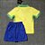 Novo Kit Infantil Brasil 1 Copa America Camisa e Short 2024 - Imagem 2