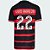 Nova Camisa Flamengo 1 Luis Araujo 22 Torcedor 2024 / 2025 - Imagem 1