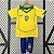 Kit Infantil Brasil 1 Retrô Camisa e Short 2004 - Imagem 1