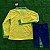 Novo Kit Infantil Brasil 1 Manga Longa e Short  2024 / 2025 - Imagem 2