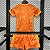 Novo Kit Infantil Inglaterra Goleiro Laranja Camisa e Short 2024 / 2025 - Imagem 2