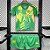 Novo Kit Infantil Newcastle Goleiro Verde Camisa e Short  2024 / 2025 - Imagem 1