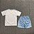 Novo Kit Infantil Aston Villa 2 Camisa e Short 2024 / 2025 - Imagem 2