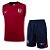 Kit Treino Conjunto Inglaterra Vinho E Azul Masculino 2024 / 2025 - Imagem 1