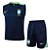 Kit Treino Conjunto Brasil Azul Escuro Masculino 2024 / 2025 - Imagem 1