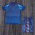 Kit Infantil Milan Azul Retrô Camisa e Short 1995 / 1996 - Imagem 2