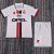Kit Infantil Milan Branco Retrô Camisa e Short 1996 / 1997 - Imagem 1