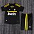 Kit Infantil Real Madrid Goleiro 2 Preto Retrô Camisa e Short 2011 / 2012 - Imagem 1