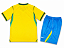 Novo Kit Infantil Brasil 1 Amarela Camisa e Short 2026 / 2026 - COPA DO MUNDO - Imagem 2