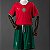 Novo Kit Infantil Marrocos 1 Camisa e Short 2026 - COPA DO MUNDO - Imagem 1