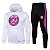 Conjunto PSG Jordan Branco Logo com Capuz Viagem Unissex - Imagem 1