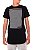 Camiseta Longline Black Listras - Imagem 1