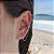 Piercing Fake de Prata Bali com Brinco de Bolinha - Imagem 1
