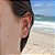 Piercing Fake de Prata Trabalhado Bali - Imagem 1