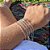Pulseira de Prata Elos de Corações 3mm - Imagem 3