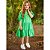 Vestido Infantil Verde Lisa - Imagem 1