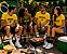 Meia Esportiva de Algodão Listra Verde e Amarela - Imagem 11