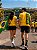 Meia Esportiva de Algodão Listra Verde e Amarela - Imagem 9