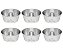 Forma Suíça Pudim Bolo 15x6 cm Altura Redonda Kit 6 Peças - Imagem 1