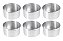 Formas De Bolo Redonda Fundo Fixo 15 x 10 cm Altura Kit 6 Peças - Imagem 1