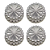 Forma Charlotte Decorada Vulcão Gomada Bolo 13x6 cm 4 Peças - Imagem 1