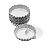 Kit 24 Formas Crespa Alumínio Mini Torta N° 5 Fundo Falso - Imagem 1