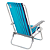 Cadeira de Praia Bali Baixa azul Alumínio Tramontina Delta - Imagem 6