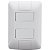 Interruptor Duplo Paralelo Three Way 4x2 Linha Aria - Tramontina - Imagem 1