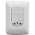 Interruptor 02 Teclas + Tomada 20A 4x2 Tramontina Aria - Imagem 1