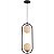 Pendente E-27 Pérola Arco Duo Preto Fosco para 02 Lâmpadas - Avant - Imagem 1