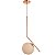 Pendente E-27 Pérola Brinco Cobre Brilhoso para 01 Lâmpada - Avant - Imagem 1