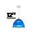 Pendente Prismático Led 12" 20W Azul/Branco - Ventisol - Imagem 3