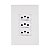 Tomada Tripla 20a Monobloco Espelho 4x2  Bivolt I9 Ilumi - Imagem 1