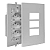 Tomada Tripla 10a Monobloco Espelho 4x2  Bivolt I9 Ilumi - Imagem 5