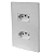 Tomada Dupla 10a Monobloco Bivolt Espelho 4x2  I9 Ilumi 94121 Branco - Imagem 2