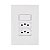Interruptor Simples e Tomada Dupla 10a Ilumi I9 Conjunto 4x2 - Imagem 1