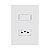 Interruptor + Tomada 20a Simples  4x2 I9 Ilumi - Imagem 1