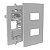 Interruptor + Tomada 20a Simples  4x2 I9 Ilumi - Imagem 4