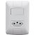 Kit 5 Conjunto Tramontina Tomada com Interruptor 10A +Tecla A6 Linha Aria - Imagem 1