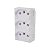 Modulo Embutir Branco I9 3 Tomadas Abnt 10a Ilumi Kit 10 - Imagem 1
