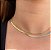 CHOKER FITA GOLD AMANDA 3MM - Imagem 1