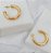Argola Pipe Gold M - Imagem 1